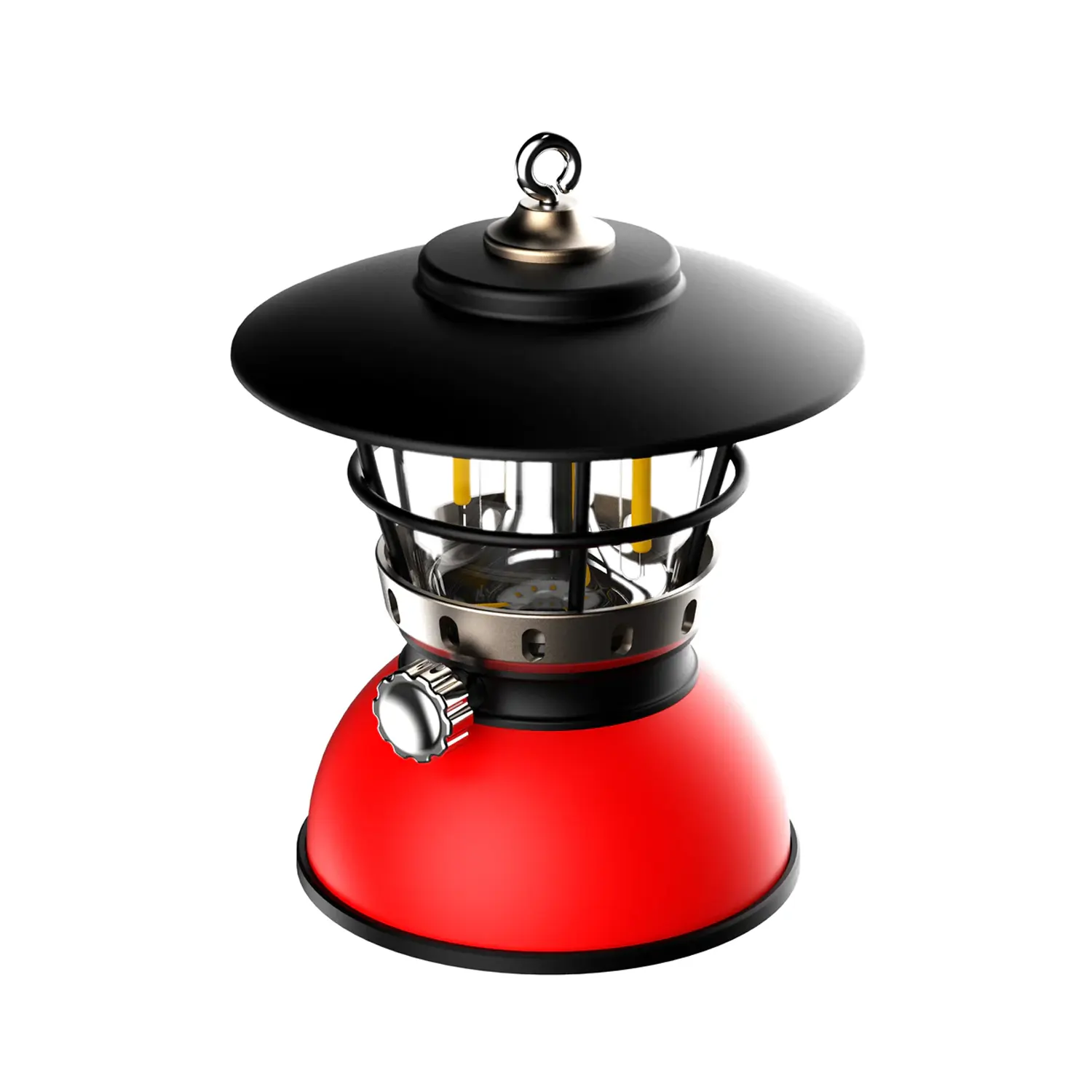 Toby's CPL-T06 Portable Camping USB Charging Lamp Tent Outdoor Lamp | Rechargeable Emergency Light LED Carrying Light, Lantern Rainproof Shield Ultralight Lamp, Rechargeable Camping Lantern Light (Red)