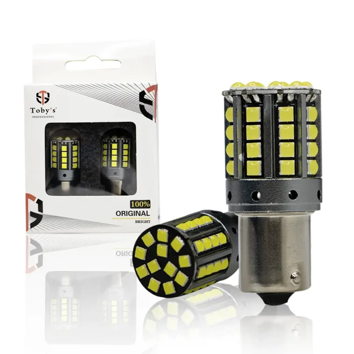 Tobys Super Bright Low Power 1156 44SMD LED Bulbs with 3030 Chip replacement for Back Up Reverse Brake Lights (White)
